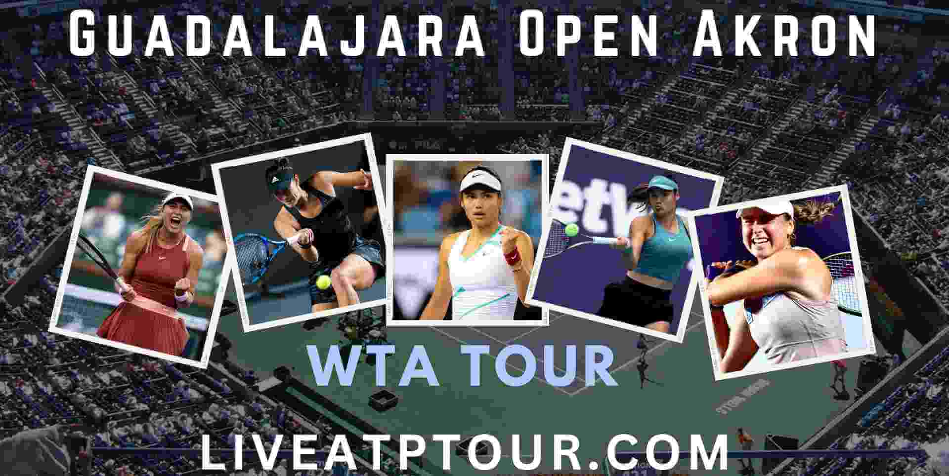 Guadalajara Open Akron Live Stream WTA Tour